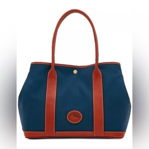 Dooney & Bourke Layla Large Tote Women’s Purse Handbag Navy‎ Blue Red Brown
